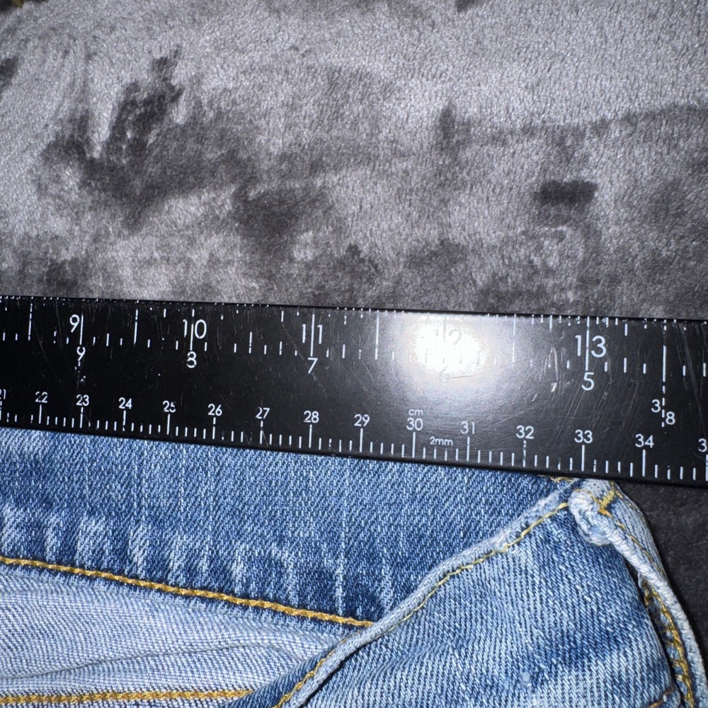 Lucky Brand Lil Maggie Jeans 4/27 Blue Flare Low Rise Button Fly Z0C5010 - Picture 12 of 14